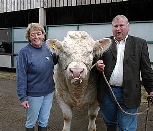 Mike and Margaret Atkinson with Mowbraypark Acclaim