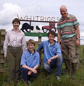 Lesley & Robert Mitchell with their 2 sons