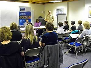 Careers advisers attending the seminar