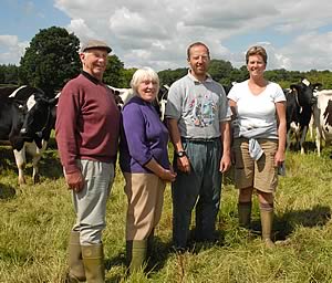 Colin Luther, his wife Barbara,  son Stuart and daughter Jacqui Dooker 