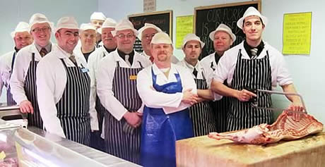 butchers’ team at Keelham Farm Shop