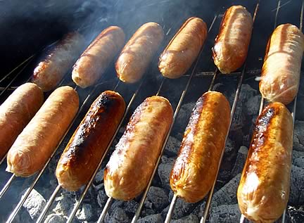 Barbecued Sausages