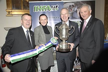 Pictured L2R at the recent launch of the Emerald Expo 2013 dairy event in the RDS, Dublin are  Dessie Dunlevy, ABS Ireland,  Richard Whelan, Show Coordinator for Emerald Expo and Chairman of the IHFA with Michael Lynch, Manager, Kilkenny Mart, Cillin Hill and  IHFA President, Kathleen Kelly.