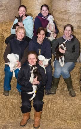 Dr Emma Baxter (front) and the SRUC research team