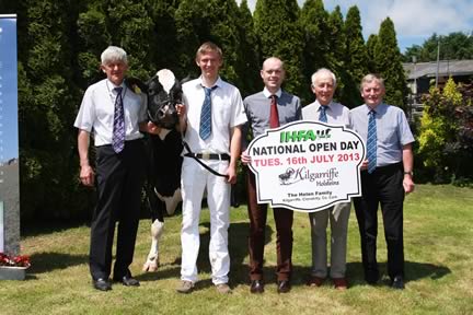 IHFA Open Day Launch, Richard & Jason Helen, Liam Walsh, Greenvale Animal Feeds (sponsors), John O’Flynn, President IHFA, Richard Whelan, Chairman IHFA