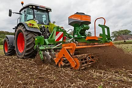 Catros compact disc harrow and GreenDrill rape seeder